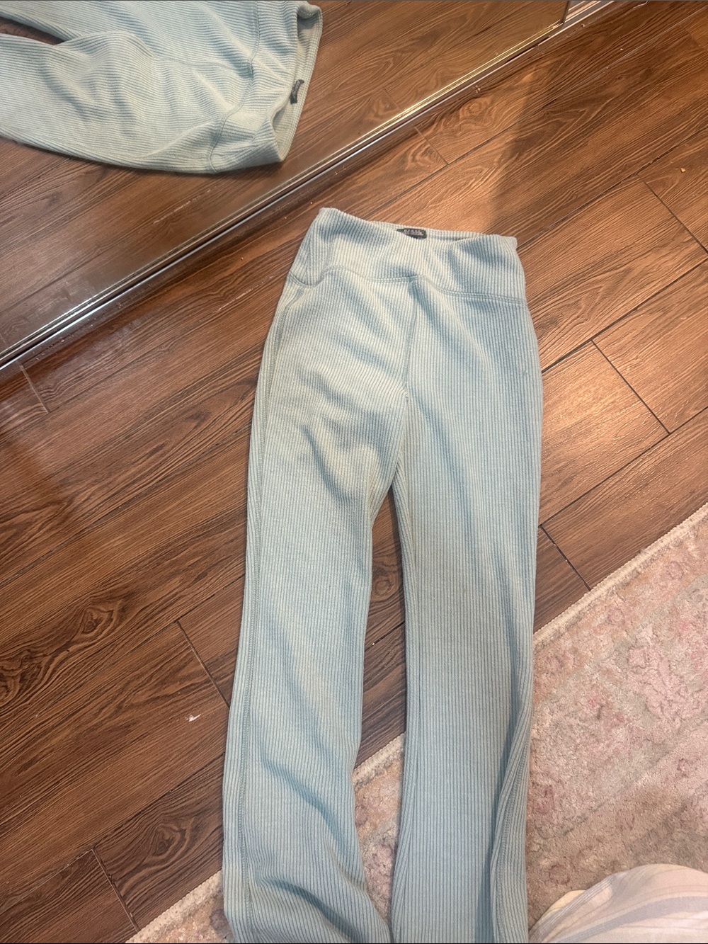 wild fable Ribbed Bootcut Pants in Light Blue